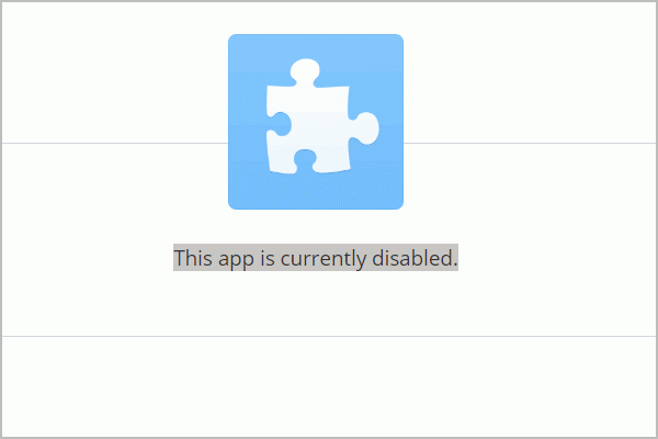 This app is currently disabled.